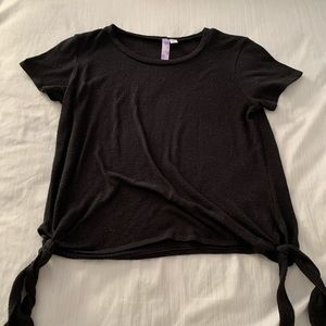 FRANCESCAS: black knot shirt